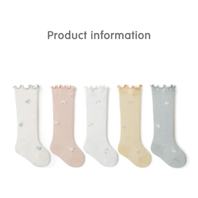 Description Picture 5 of itemMILANCEL Korean Style Lovely Baby Socks Thin Newborn Over-Knee Long Tube Cotton Stockings