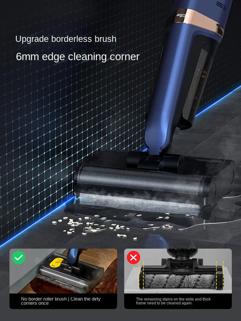 Description Picture 3 of itemDeerma X30 Steam floor washer Household appliances double roller brush automatic dry and wet cleaning, vacuuming and mopping one