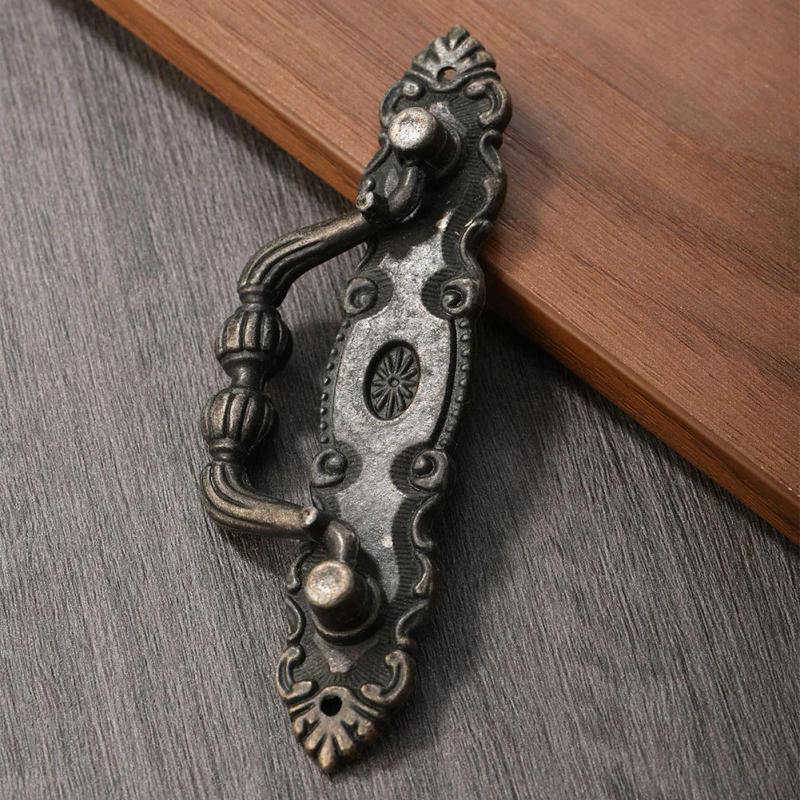 Description Picture 6 of itemRetro European Door Handles Zinc Alloy Cabinet Handle Antique Furniture Wardrobe Drawer Knobs Cupboard Furniture Hardware