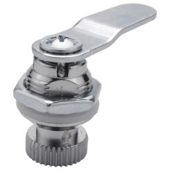 Lever lock for furniture, with round knob, external thread 1.7 cm