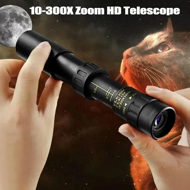 Description Picture 4 of item10-300x40 Zoom Telescope HD 4K Portable Strong Binoculars Long Range Professional Monocular BAK4-Prisms For Hunting Camping