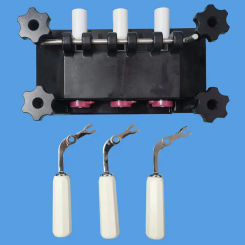 Full Front Panel Replacement Block Spare Parts with 3 Handles Accessories For XQ Ice Cream Machines with 4pcs Screw