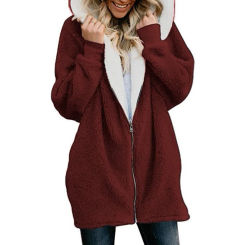 Women Cardigans Faux Fur Jacket 2025 Ladies Warm Jumper Fleece Fur Coat Fluffy Hoodie Outwear Femme Women's Jackets Winter Coat