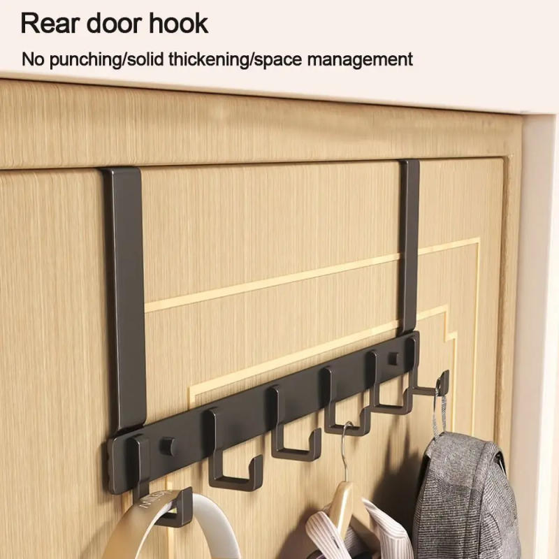 Description Picture 2 of itemHooks Over The Door Home Bathroom Organizer Rack Clothes Coat Hat Towel Hanger New Bathroom Kitchen Accessories Holder Door Hang