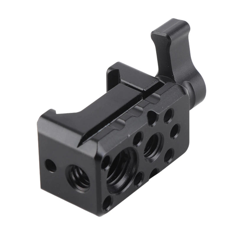 Description Picture 5 of itemNATO Clamp Quick Release NATO Lock Clamp with 1/4 Inch 3/8 Inch Thread Cold Shoe Mount Camera Cage Expansion Accessories