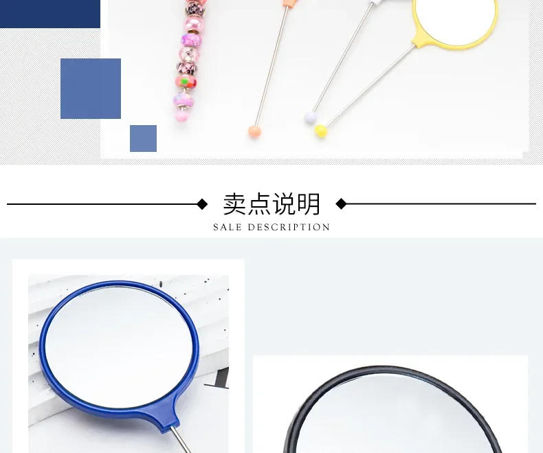 Description Picture 4 of item30pcs DIY Beaded Mirror Portable Beadable Bliss Home Decor Wedding Favors Gift for Guests Party Favors for Kids Birthday