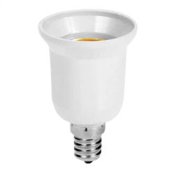 New E14 Female Socket To E27 Male Plug  1pc E14 To E27 Light Base Converter High Quality Material  Fireproof Lamp Holder