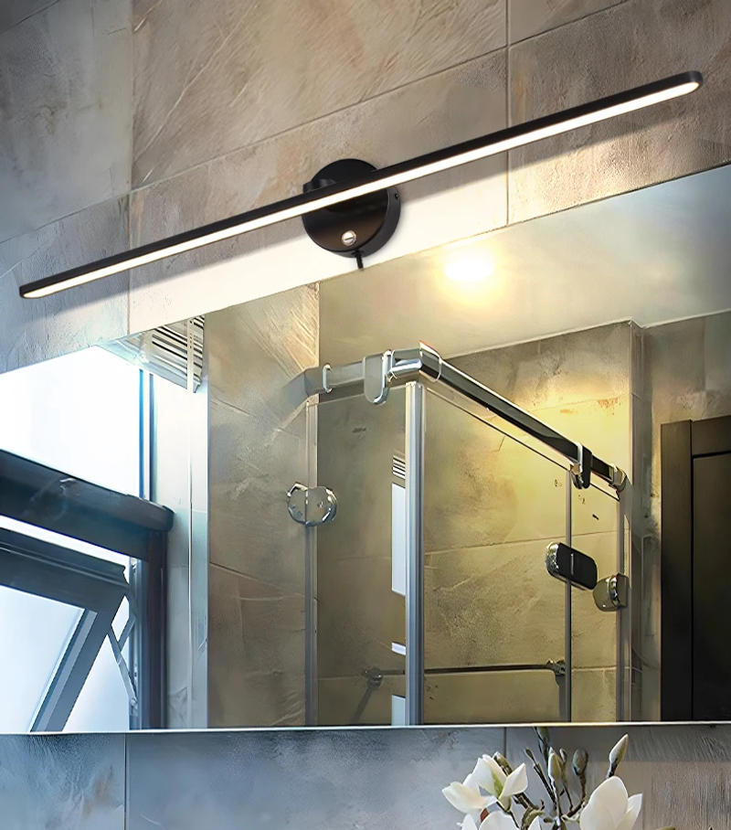 Description Picture 3 of itemMantoLite LED Dimmable Bathroom Vanity Lighting Fixture,32Inch Picture Wall Sconce Mounted Plug Bathroom Mirror Front Light 18W