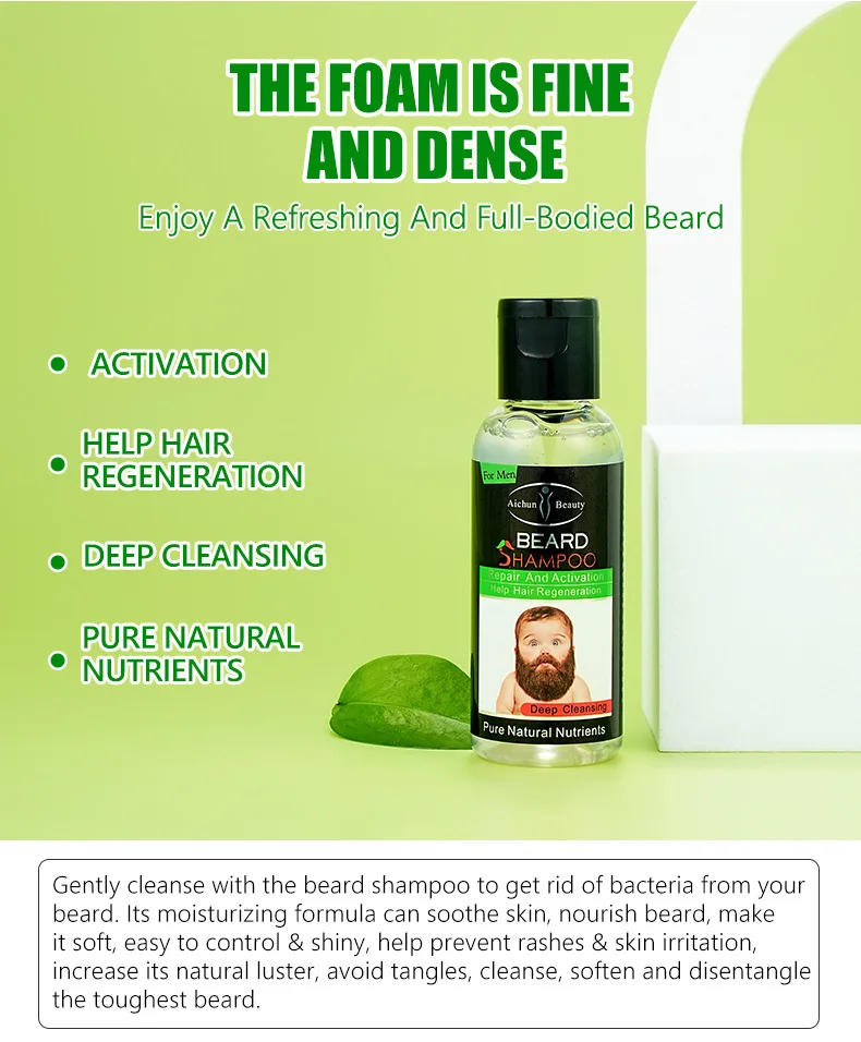 Description Picture 6 of itemMen's Beard Care Kit 3-piece Set Beard Cream Oil  Washing Combination Set Beard Set Facial Care Sets