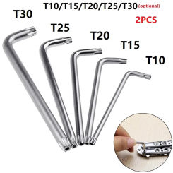 2Pcs Double-End 2-Way Mini Torx Screwdriver Spanner For Car Repair Machine Repair Torx Star Head Spanner Key Set Hand Tools