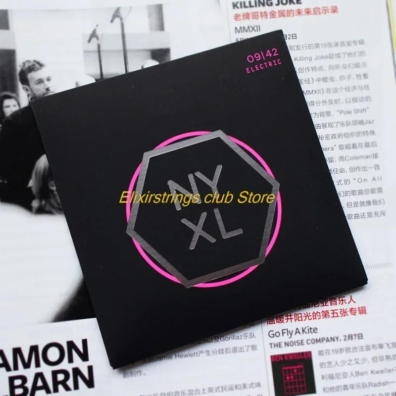 Description Picture 4 of itemFine Carbon Steel Core Nickel Wire Wound Electric Guitar Strings, 09-42, 6 Strings, Balanced Tension, Musician's First Choice