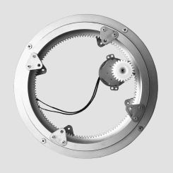 250mm Aluminium Alloy Rotating Turntable with 220V Motor Speed 3RPM Diameter for Dining Table Exhibit Show Display Swivel Plate