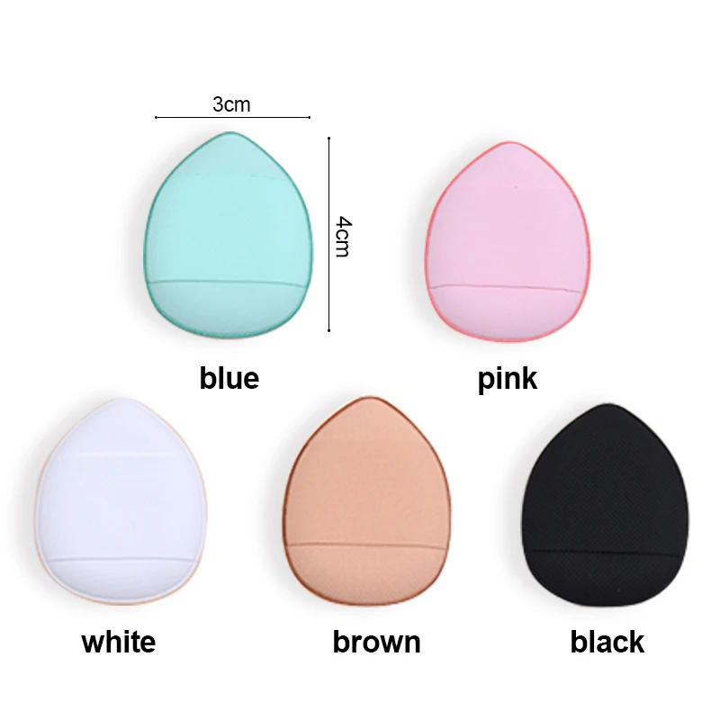 Description Picture 4 of item5/10Pcs Mini Finger Puff Foundation Small Air Cushion Powder Sponge Face Concealer BB Cream Cosmetic Applicator Makeup Tools