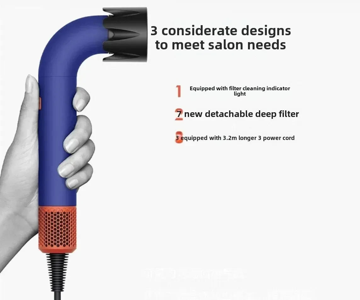 Description Picture 3 of itemProfessional High Speed 11000RPM Elbow Hair Dryer Salon Hair Dryer Negative Ion Quick Drying Powerful Wind