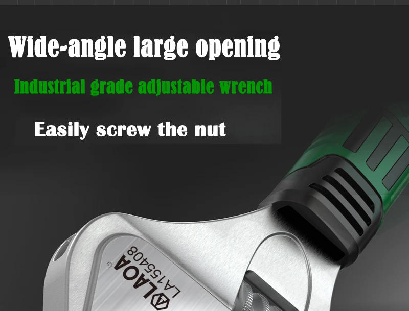 Description Picture 6 of itemLAOA Thin wide-angle large-opening movable wrench, multifunctional household bathroom movable wrench