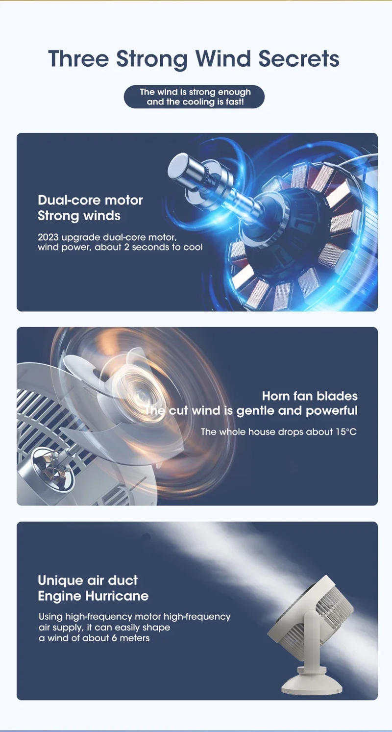 Description Picture 5 of itemAir Conditioner Fan Portable Desktop Camping Mini mobile Silent Usb Cooling Appliances Rechargeable Household Free Shipping