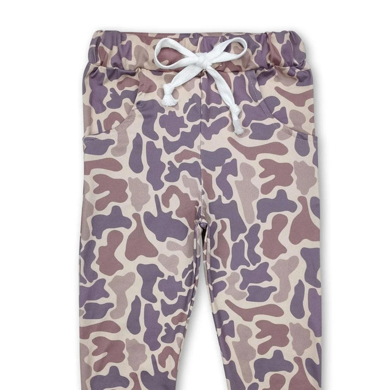 Description Picture 4 of itemBaby Boys Grey Khaki Camouflage Pants with Pockets - Hunting Themed Bottoms Clothing for Babies