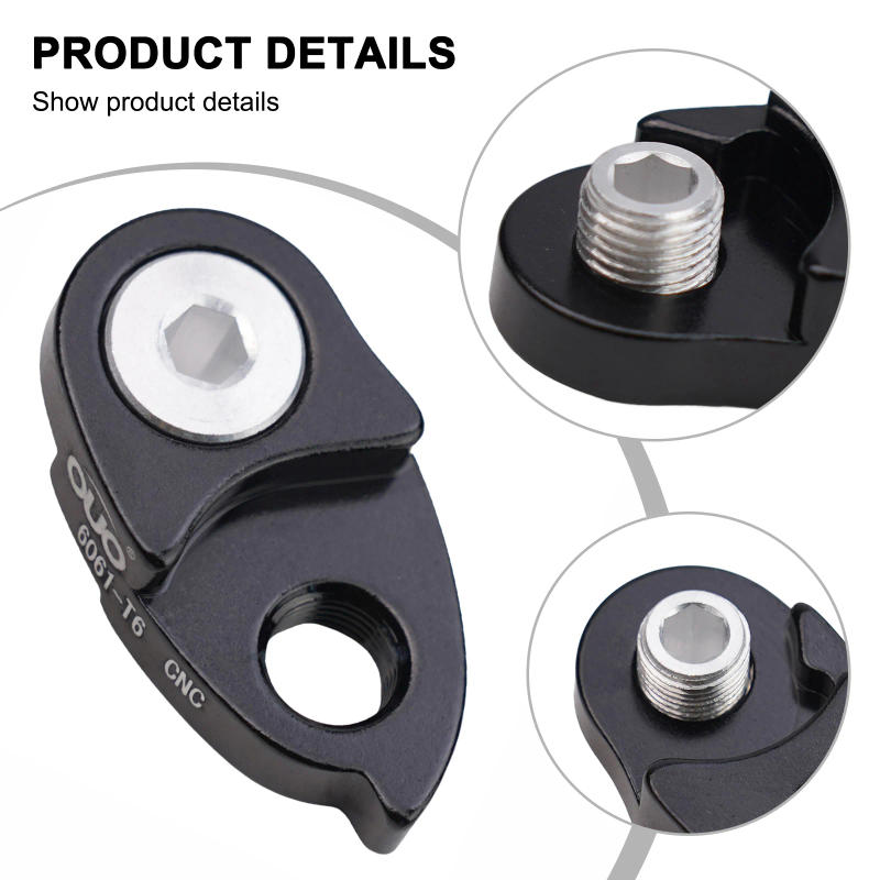 Description Picture 4 of item1pc Bike Bicycle Rear-Mech Derailleur Gear Hanger Extender Extension CNC AluminumAlloy Bike Tailhook Road Cycling Accessories