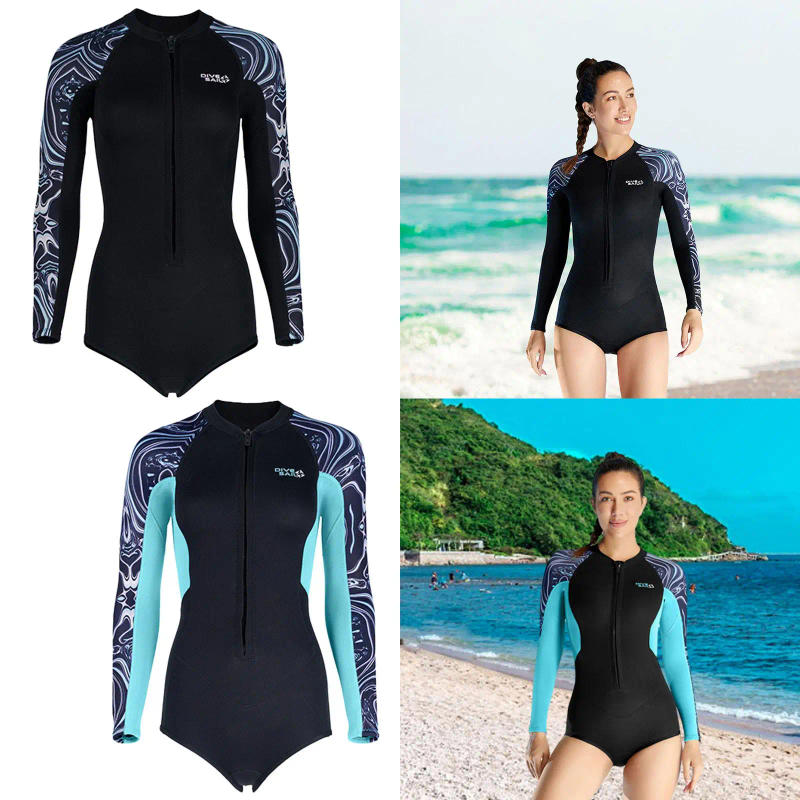 Description Picture 5 of itemWomen Shorty Wetsuit Keep Warm Sun Protection Dive Skins Beachwear Swimsuit