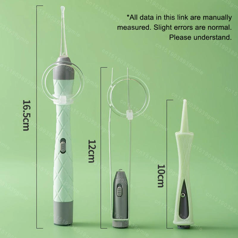 Description Picture 4 of itemLuminous Ear Spoon Set Ear Wax Removal Cleaning Tweezers LED Light Earpick Nose Clip Children Adults Ear Care Tools Kit USBcharg