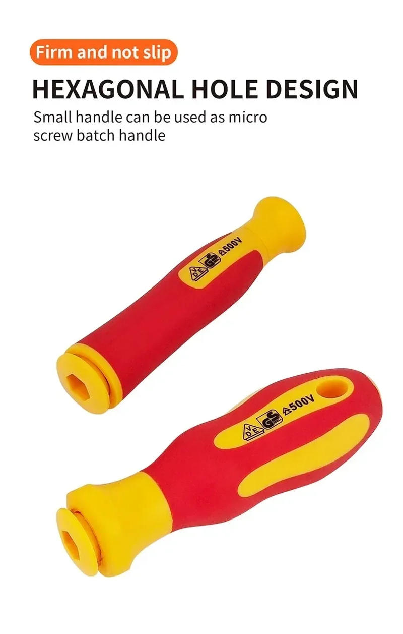 Description Picture 3 of itemInsulated Magnetic Screwdriver Set Phillips Torx Screw Driver Bits Home Repair Electrician Screwdriver Set Hand Tools