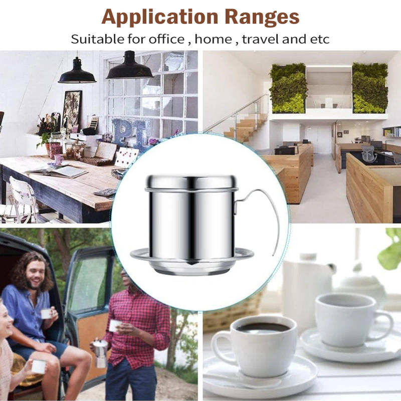 Description Picture 6 of itemLeeseph Vietnamese Coffee Drip Filter Small French Press Portable Cup Stainless Steel Vietnamese Coffee Maker for Camping