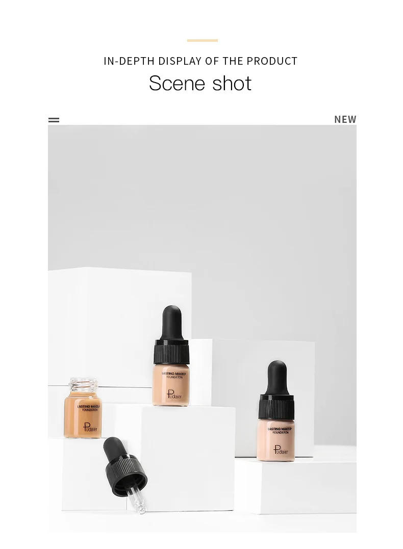 Description Picture 6 of itemFree Shiping Small Bottle Face Liquid Foundation Effective Concealer Skin Contouring Moisturizer BBCream Primer Foundation Cream