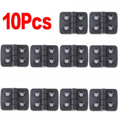 10PCS Small Hinges Mini Plastic Black Door Bearing Butt Cabinet ABS Hinge Drawer Jewellery Box ABS Hinge For Furniture Hardware
