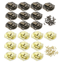10x Antique Metal Lock Catch Curved Buckle Horn Clasp Hook Gift Jewelry Box Padl