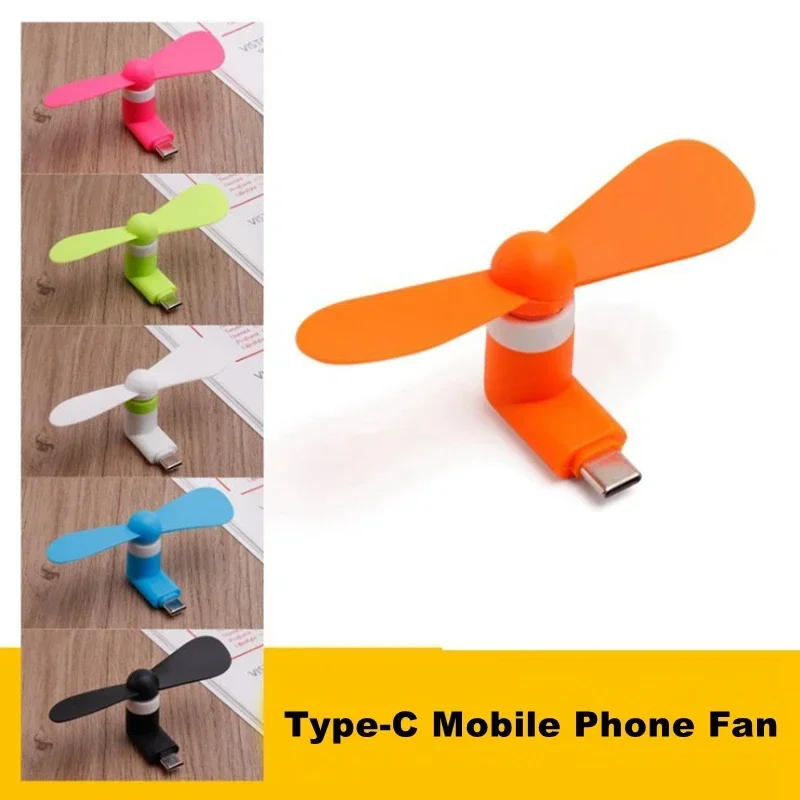 Description Picture 6 of itemCreative Mini Portable Micro Fan Mobile Phone Mini Fan Charging Treasure Cooling Fan USB Gadget Fans Tester For Type-C