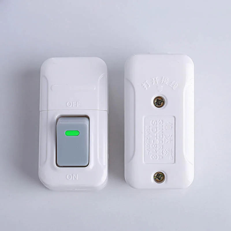 Description Picture 4 of item1PC White ON OFF Push Button Switch Table Led Lights Online Midway Control Switch  Cab Bedside Lamp Power Switch 10A 250V