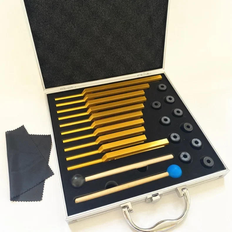 Description Picture 5 of item10pcs Tuning Fork Set Sound Healing Therapeutic Diapason Colorful Resonance Tuning Forks Professional Percussion Instruments