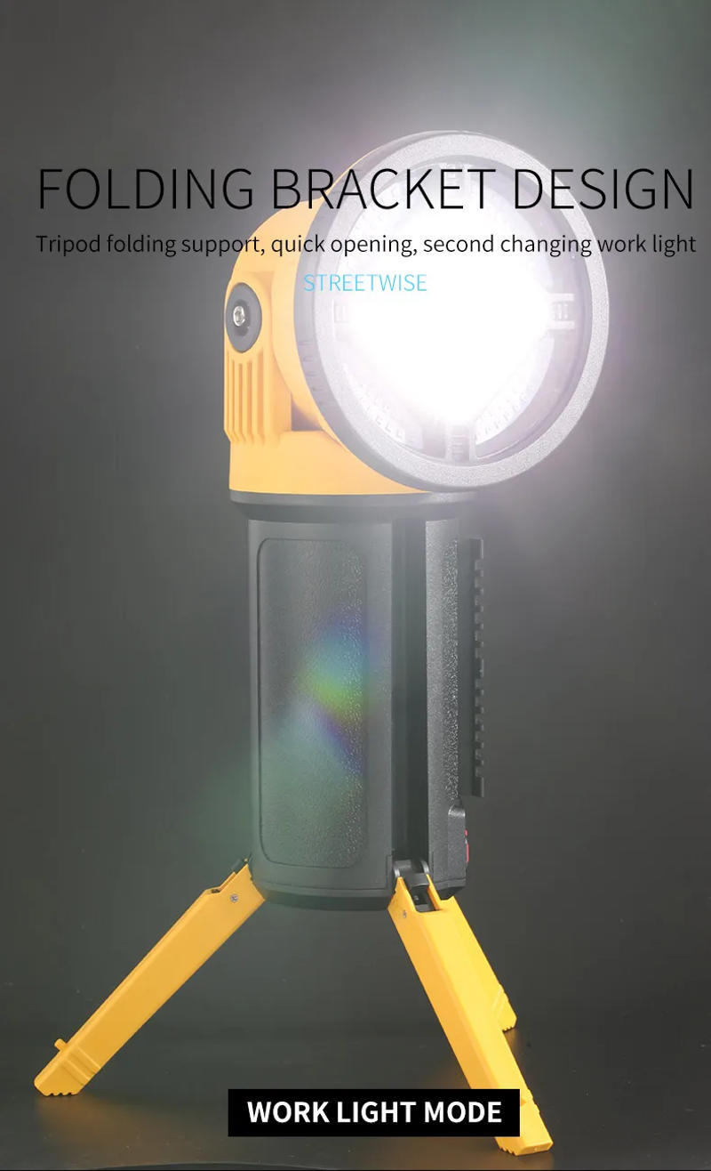 Description Picture 3 of itemCOB Portable Flashlight Strong Long-Range Spotlight Hand Light USB Rechargeable Outdoor Waterproof Camp Lantern Searchlight