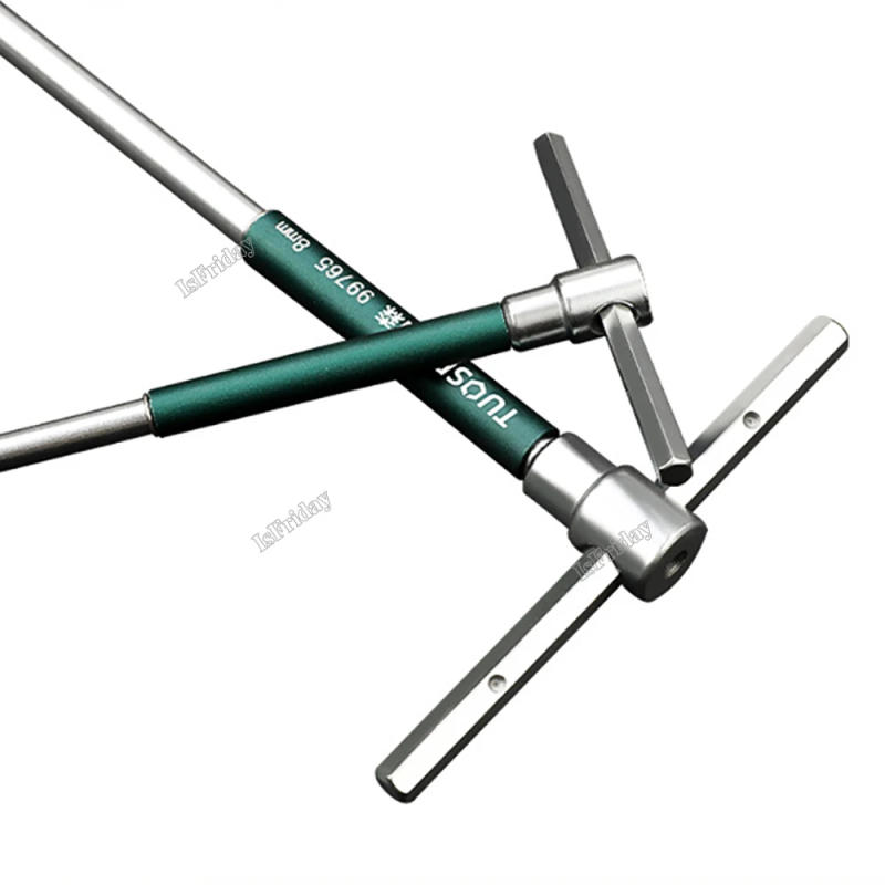 Description Picture 4 of item2.5/3/4/5/6/8/10mm Torx Screwdriver T Type Allen Hex Wrench Chrome Spanner T-shaped Hand Tool Extended T-Socket Wrench