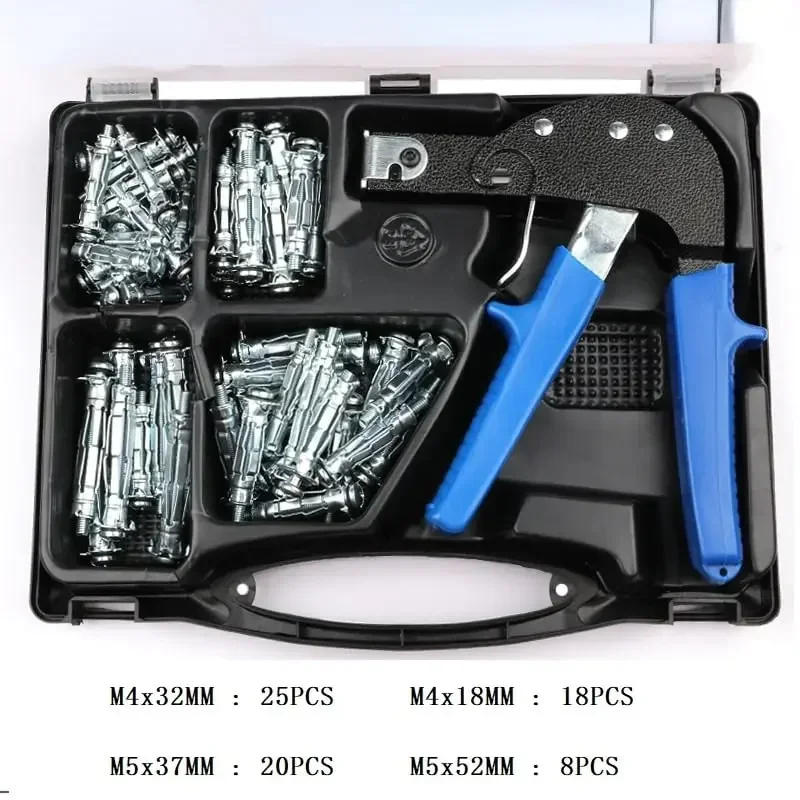 Description Picture 4 of itemWall Anchor Setting Tool with 72pcs Molly Bolt Hollow Drive Wall Anchor Screws Assortment Kit Heavy Duty Plasterboard Fixing
