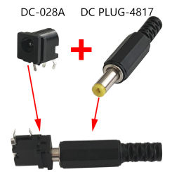 (10PCS) DC Power Charging Jack DC Plug OD 4.8X1.7 DC-028A Female Connector Socket Adapter Relpacement