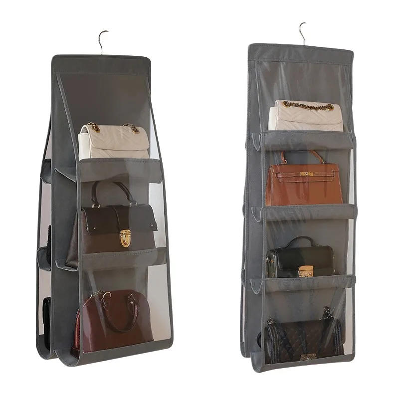 Description Picture 2 of itemHandbag Storage Artifact Bag Dust-proof Cover Door Behind Bag Storage Hanging Shelf Household Dormitory Storage Bag Organizer