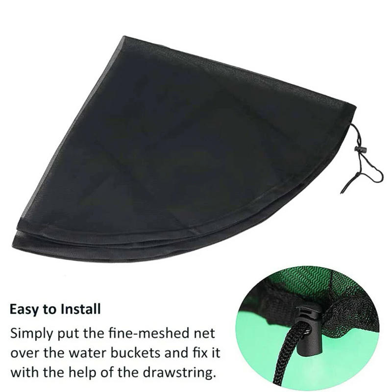 Description Picture 4 of itemMesh Cover Netting For Rain Barrels Water Collection Buckets Cover Water Tank Protection Lid Rain Collection Bucket Filter Net