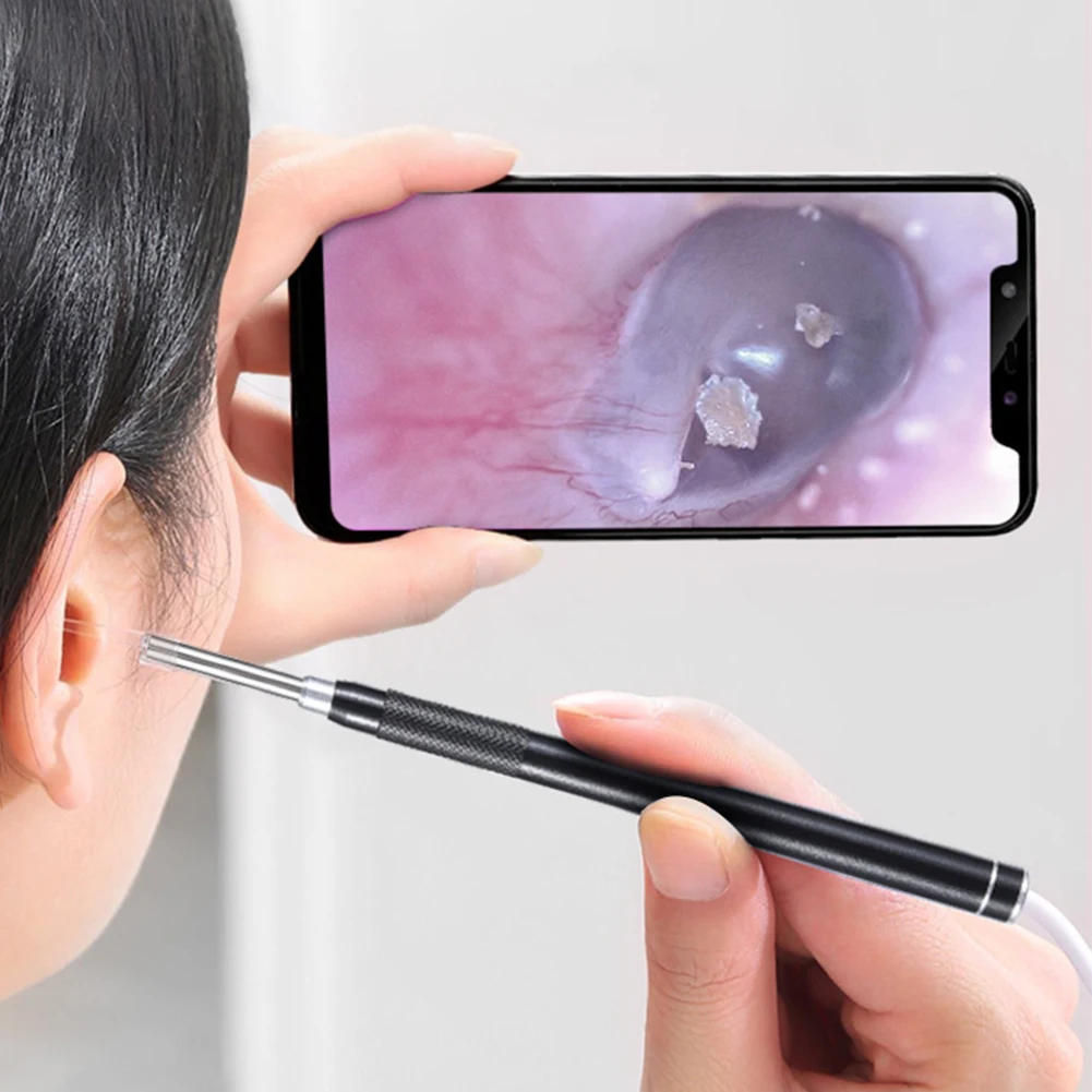 Description Picture 3 of itemEar Cleaner with Camera Set Ear Sticks Otoscope USB Charging Endoscope Wax Removal Tool Earpick MIni Camera Ear Cleaning Set