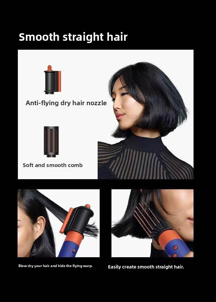 Description Picture 4 of item2025 Curling Iron Wearing Hair Dryer Hot Comb Air Professional Curling Iron Hair Straightener Spazzola Capelli 다이슨 HS08 Cepillo