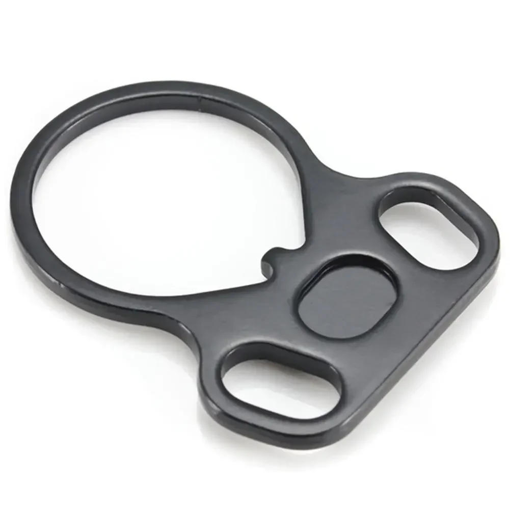 Description Picture 6 of itemTactical Rifle End Plate Sling Adapter Dual Loop Ambidextrous One Single Point Sling Mount For AR-15 M4 Hunting Gun Accessories