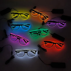 Hot Sale Luminous Neon Glasses With Lights LED Eyeglasses Bar Rave Parties Props Glowing Glasses Festival Club Supplies