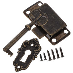 Lock Cabinet and Key with Furniture Vintage Locks Keys Zinc Alloy Iron Cupboard Baby Chinese