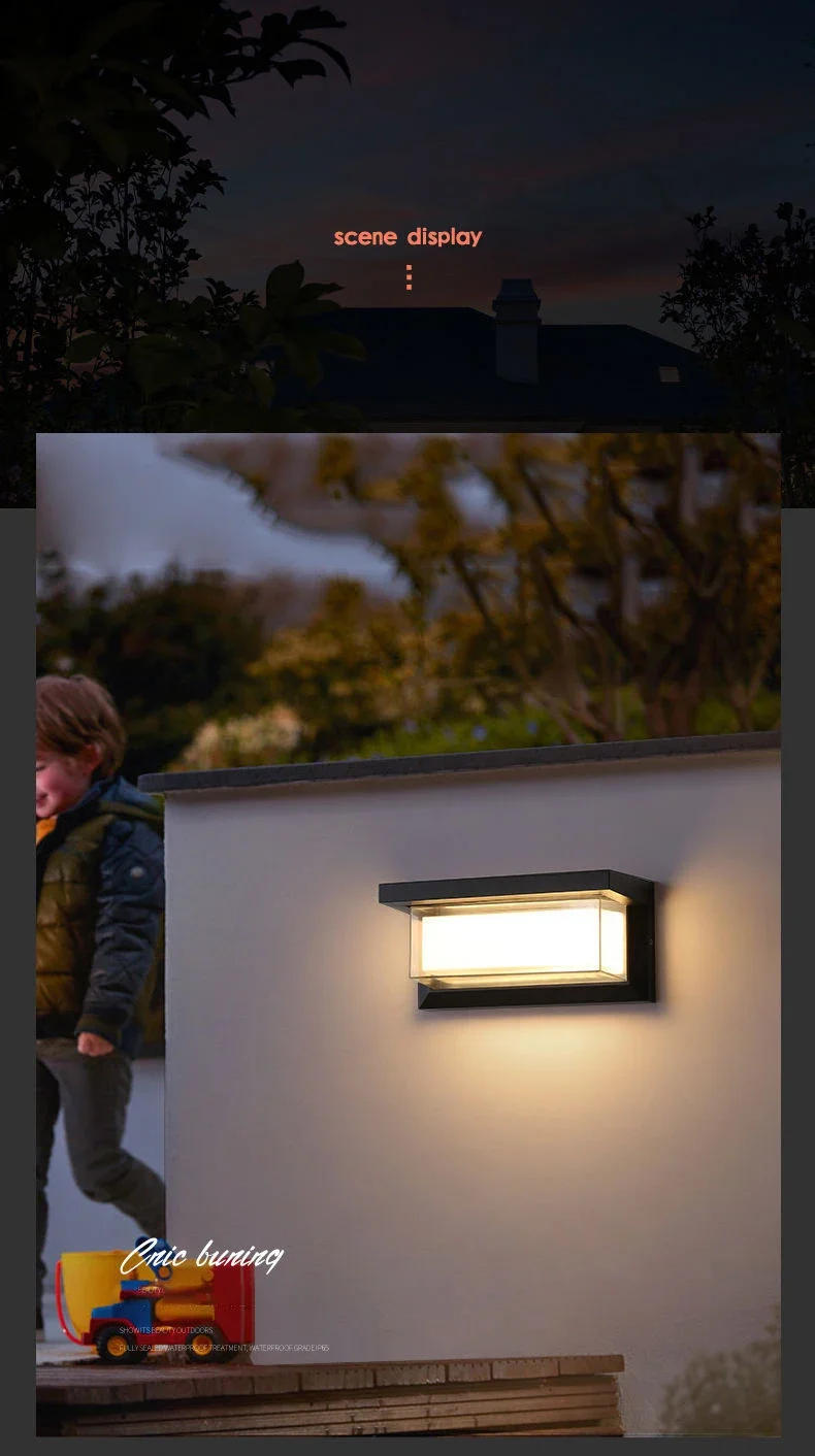 Description Picture 6 of itemGarden Shed Home Motion Detector Light Outdoor Waterproof IP65 LED Wall Lamp Porch Garden PIR Wall Lighting 20W Wall Lamp AC220V