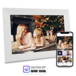 10.1-Inch WiFi Digital Photo Frame Cloud Digital Picture Frame 1280*800 TFT Touch Screen 32GB Storage Share Photo via APP