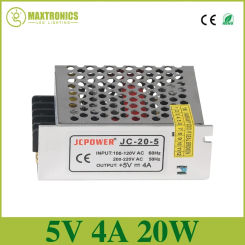 Fast Shipping 5V 4A 20W Lighting Transformer Switching Power Supply Driver AC 110-240V Input to DC 5V for LED Strip/Modules Lamp