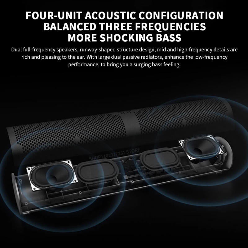 Description Picture 6 of itemNew XIAOMI Redmi Computer Speaker Four-Unit Two-Channel Stereo RGB Ambient Light Bluetooth 5.0 Built-in Microphone Knob Control