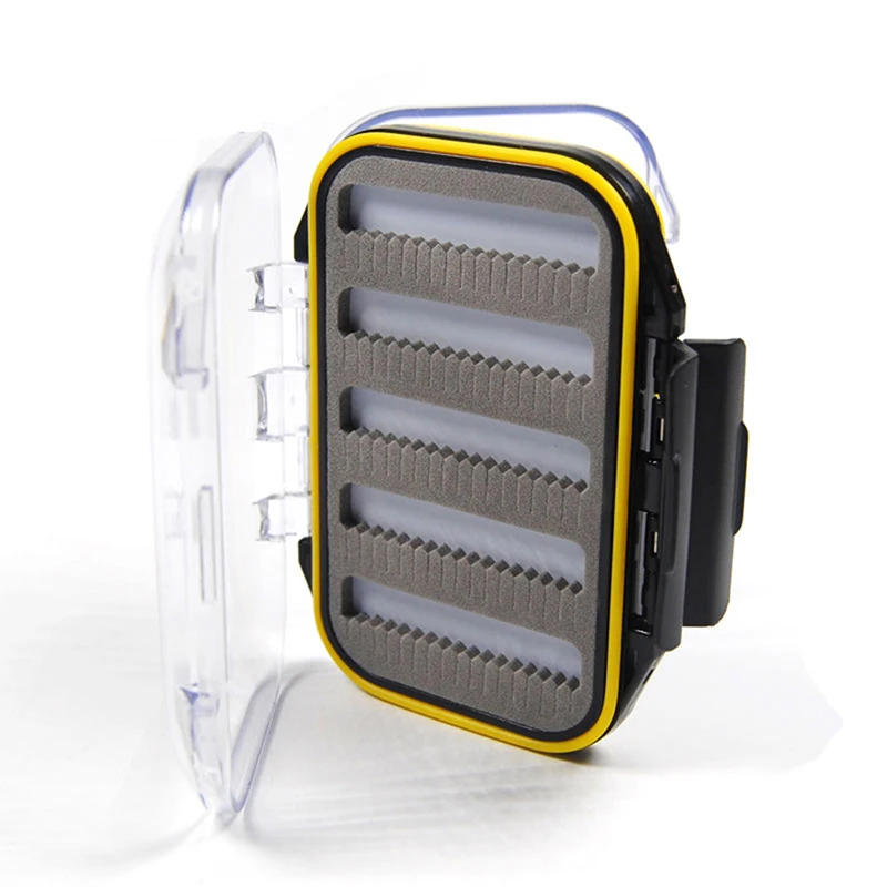 Description Picture 6 of itemFishing Box Lightweight Pocket Size Practical Double-sides Tackle Box for Salt Water Flies Gadget Box Fishing Accessories