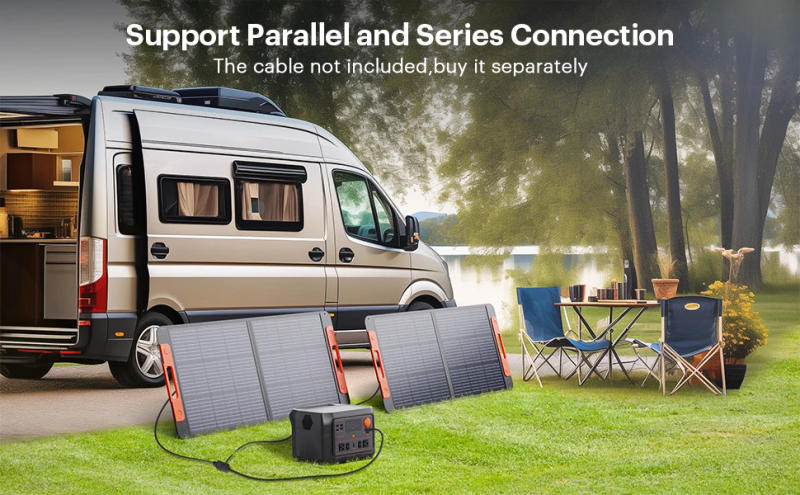 Description Picture 6 of itemPortable Solar Panel, Foldable Solar Charger with Solar Cable, USB Output, 23.5% Efficient, IP67 Waterproof, 100 W, 20V