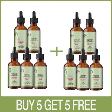 Hair Growth Essential Oil Pure Natural Rosemary Mint Hair Strengthening Oil Nourishing Treatment for Split Ends Dry Mielle